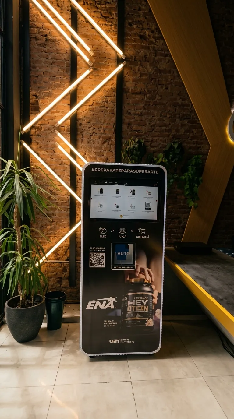 Máquina VIN instalada en un gimnasio