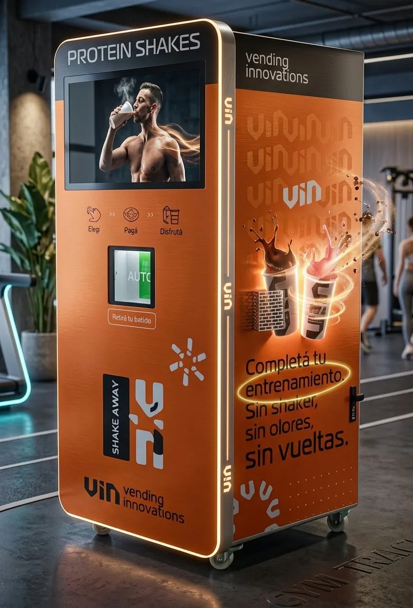 Máquina VIN ploteada con branding personalizado