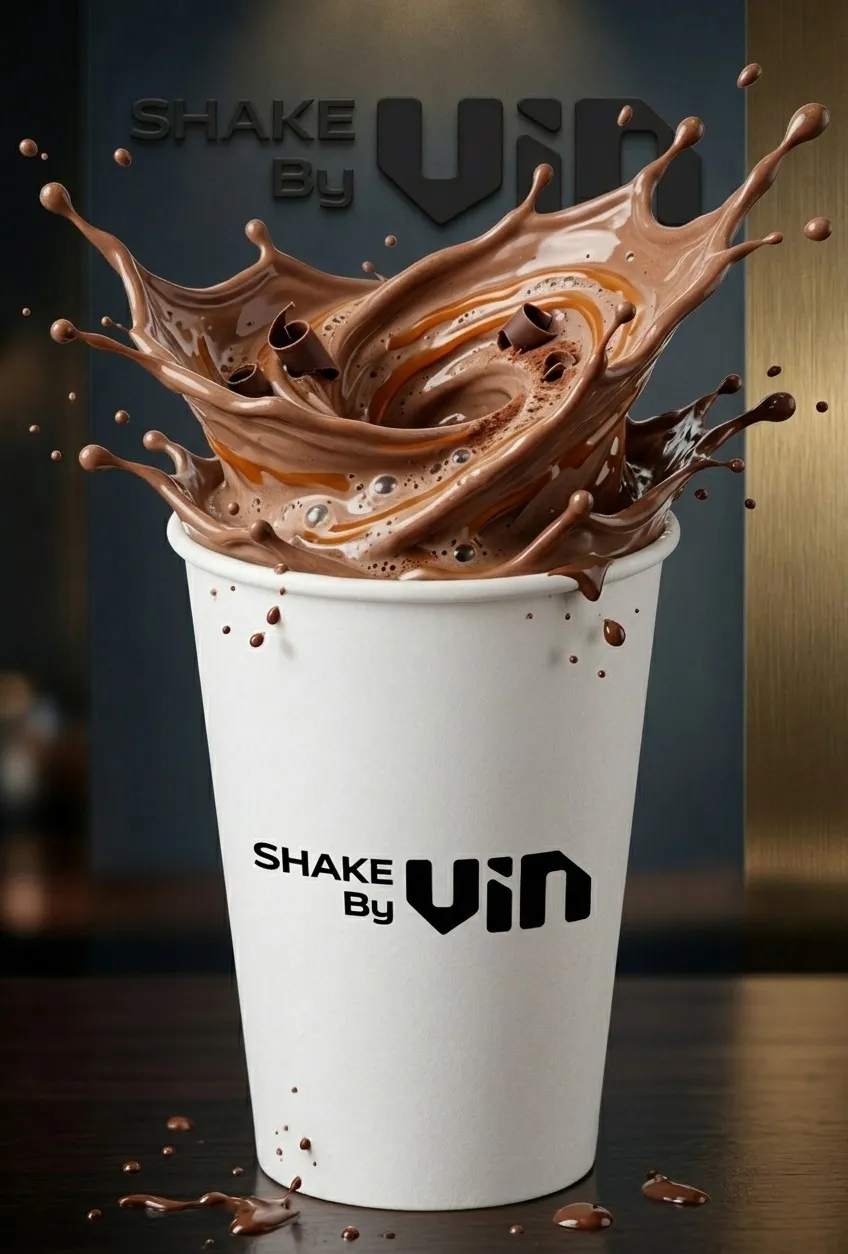 Vaso Shake by VIN con batido preparado